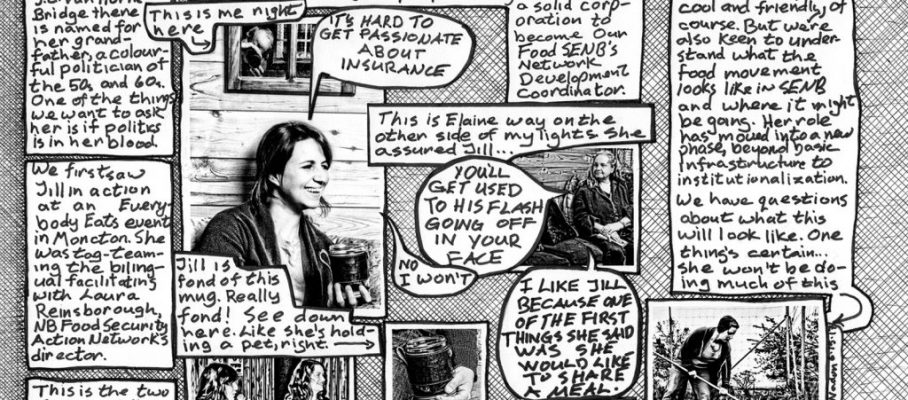 Comic page about Jill Van Horne